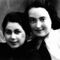 Haya-Lea Kats (right) with a friend in Rivne (now Ukraine), 1930s image